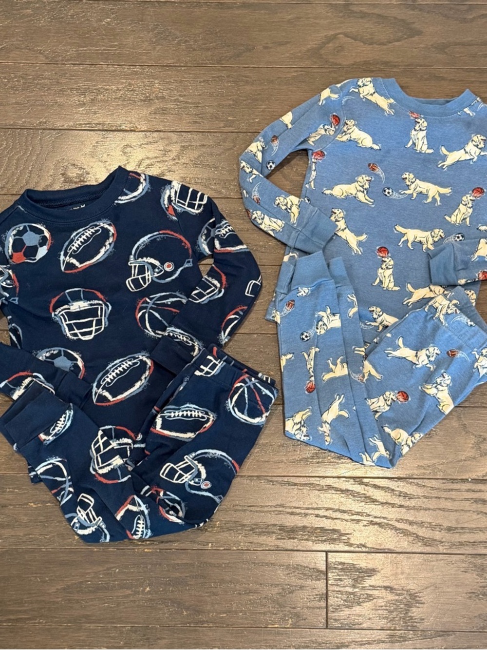 Members Mark Boys 2T Organic‎ Cotton Pajama Set 2 Pack Sports Dog